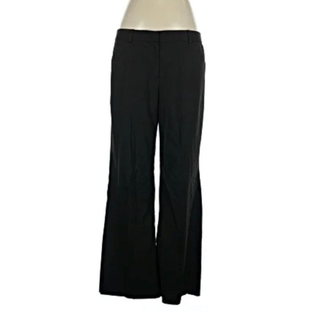 NWT Larry Levine black flare legged business slacks, size 10